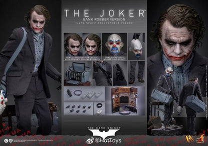 The Dark Knight Trilogy Joker (Bank Robber Version) 1:6 Scale Collectible Figure - Image 7
