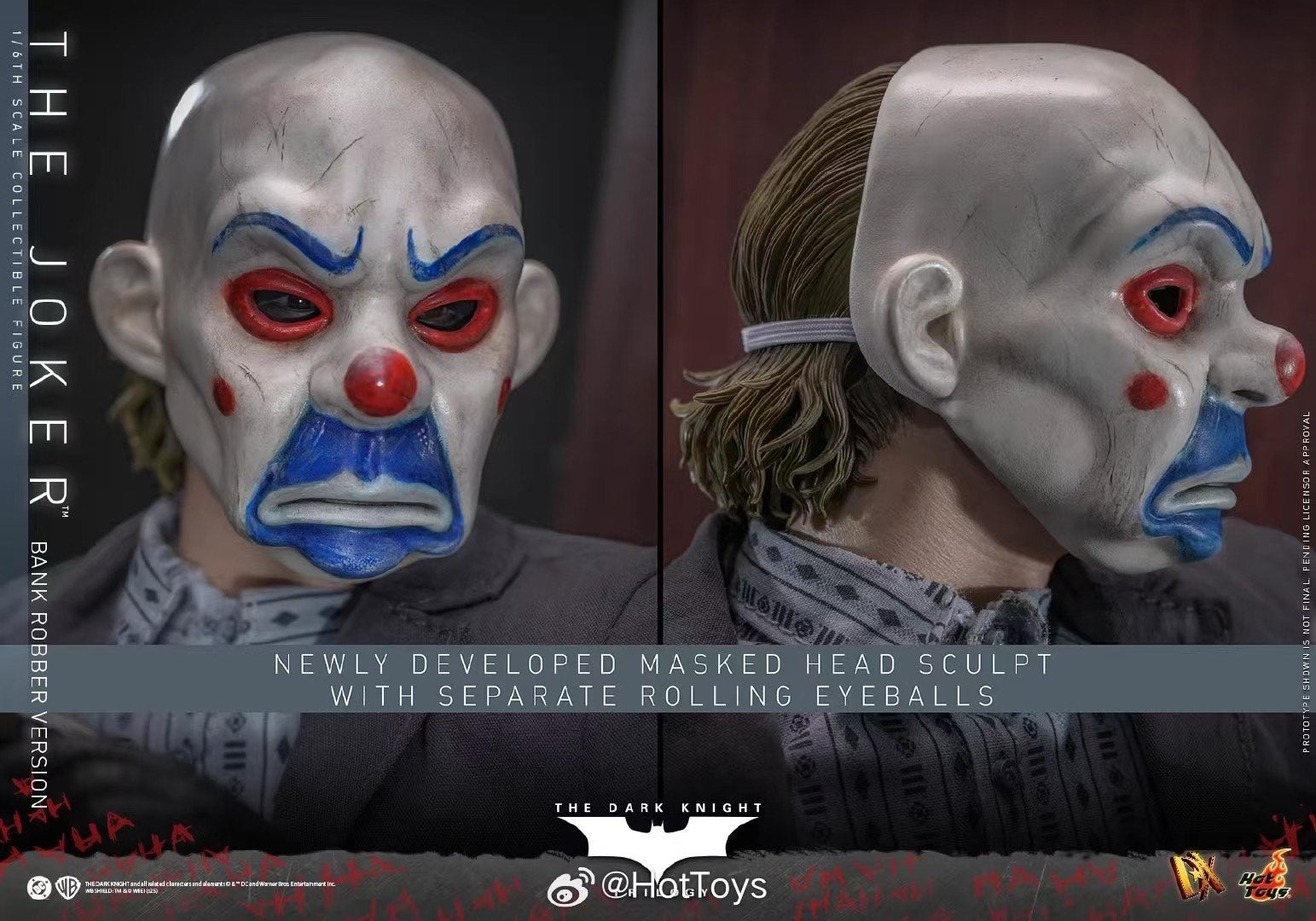 The Dark Knight Trilogy Joker (Bank Robber Version) 1:6 Scale Collectible Figure - Image 5