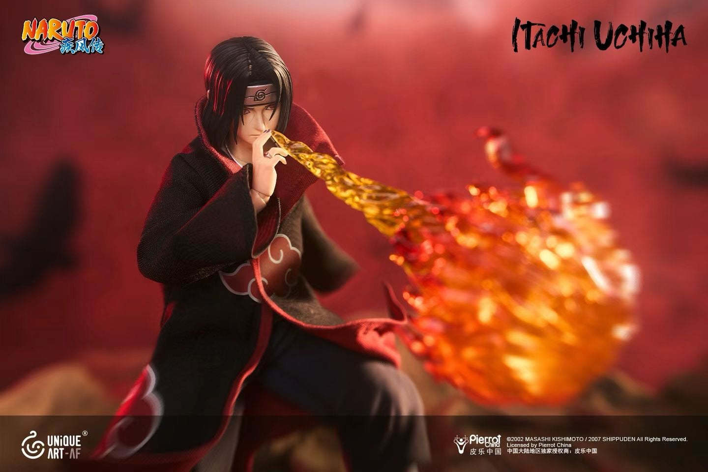 UNiQUE ART - Licensed Naruto Shippuden Uchiha Itachi 1/12 Movable Figure | 版权 火影忍者疾风传 宇智波鼬 1/12 可动人偶 - Image 4