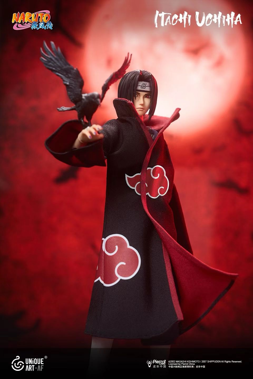 UNiQUE ART - Licensed Naruto Shippuden Uchiha Itachi 1/12 Movable Figure | 版权 火影忍者疾风传 宇智波鼬 1/12 可动人偶 - Image 7