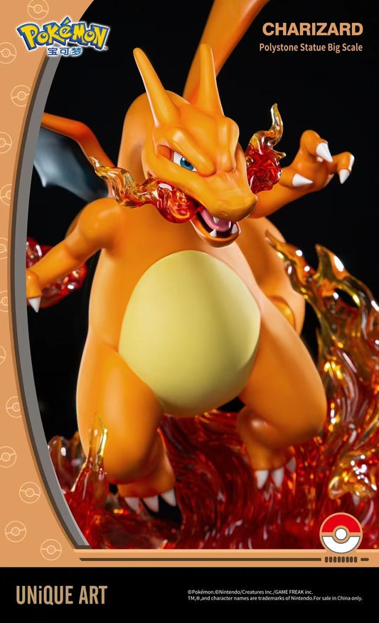 UNiQUE ART - Licensed Pokémon Charizard Statue | 版权 宝可梦 喷火龙 雕像 - Image 4