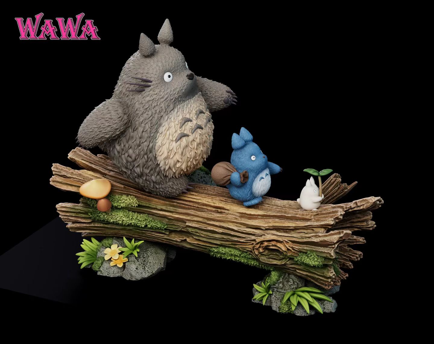 WaWa Studio - My Neighbor Totoro Three Totoros | 龙猫 三只龙猫 - Image 3