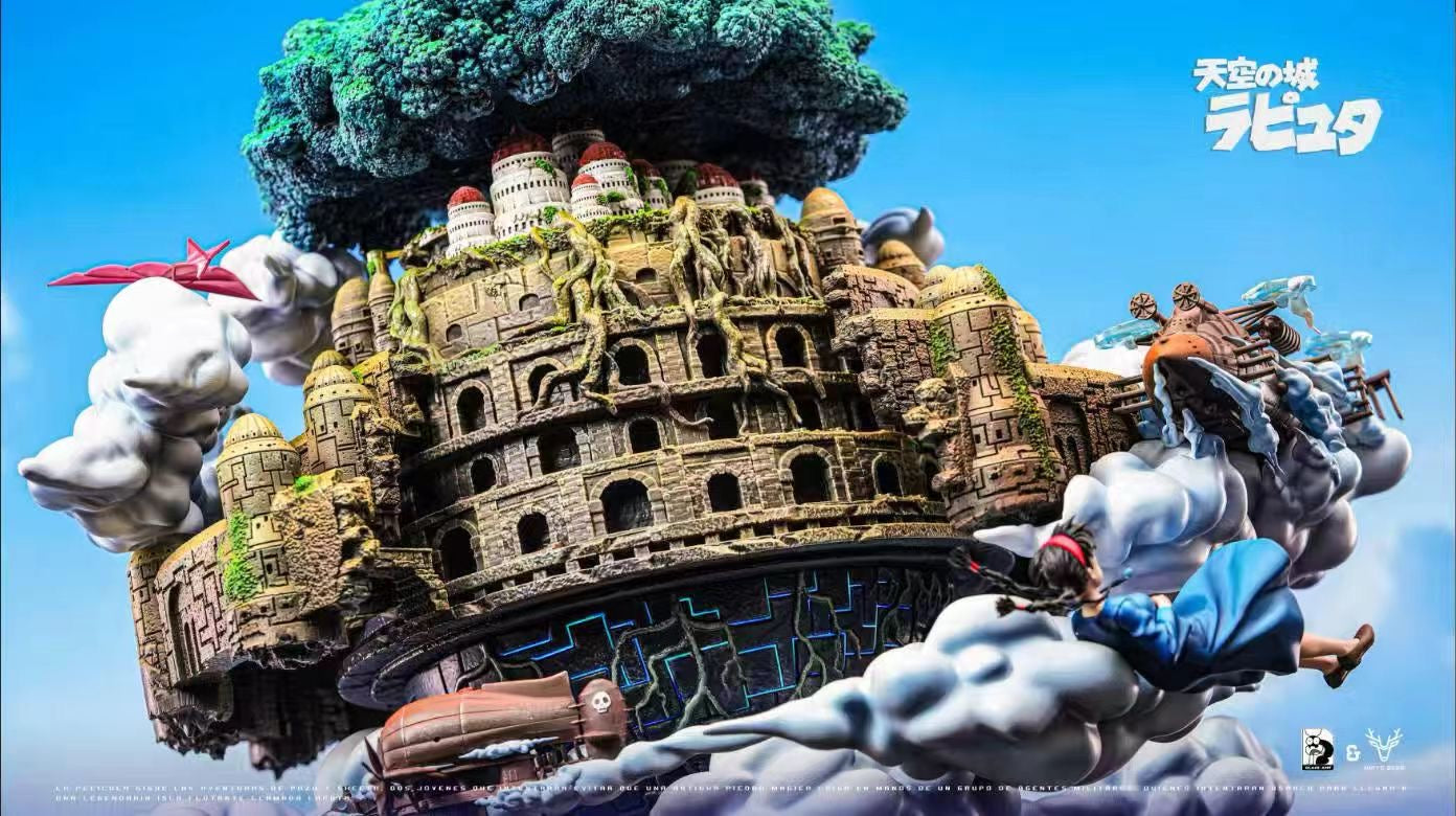 White Deer Studio & Black Ant Studio - Laputa Castle in the Sky Pazu Sheeta Dola Diorama | 天空之城 帕祖 希达 朵拉 场景雕像 - Image 1