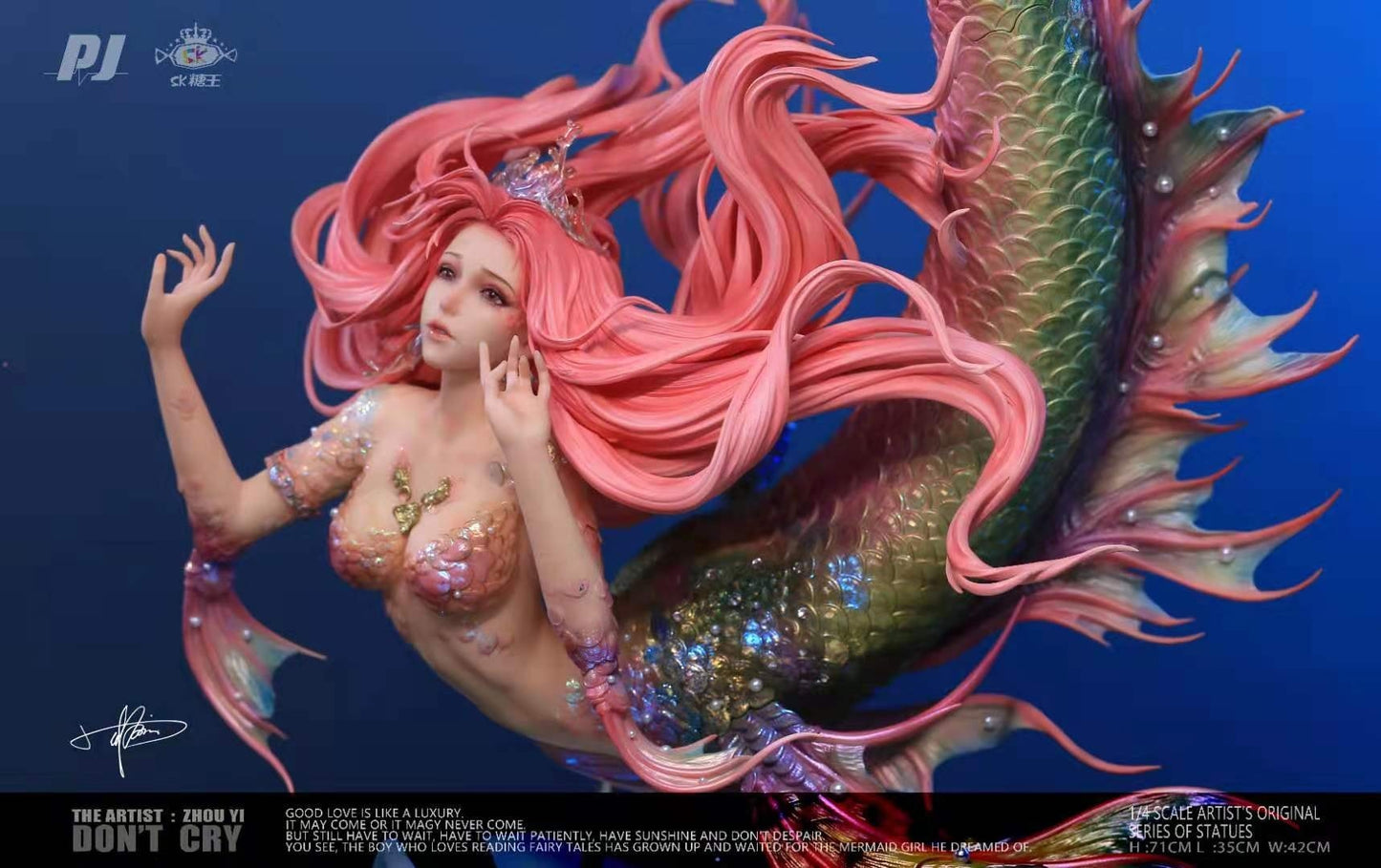 PIJI x Sugar King - Artist Statue Mermaid (Crystal Edition) | 艺术家雕像美人鱼 透晶版